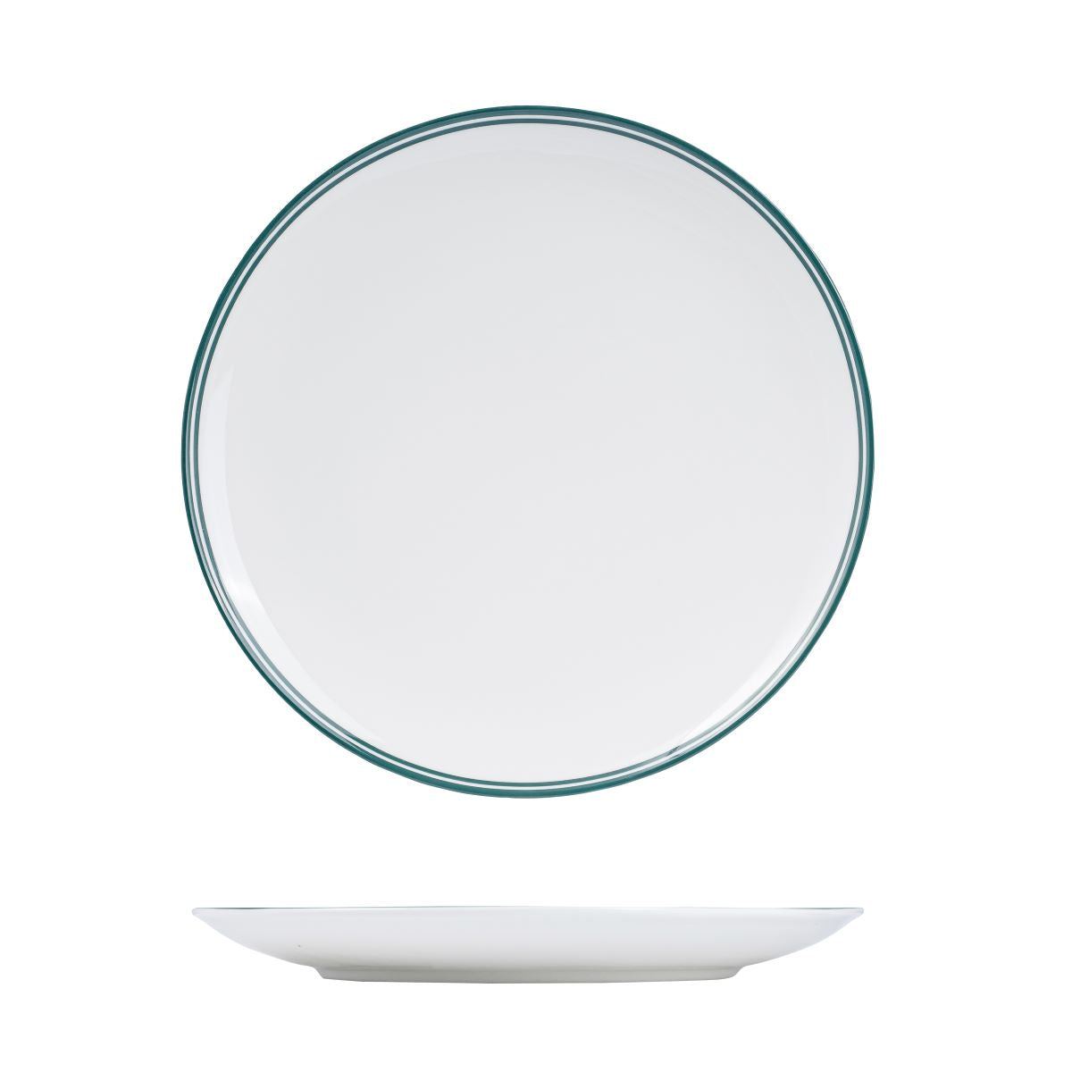 Nano Cru Round Coupe Plate Green 310mm: Pack of 6