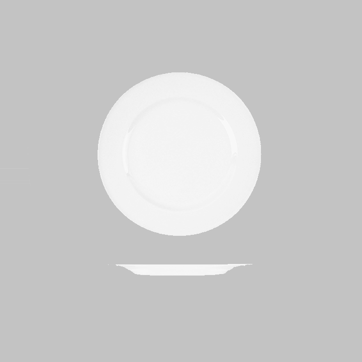 Bravura Round Wide Rim Plate - 230mm: Pack of 12