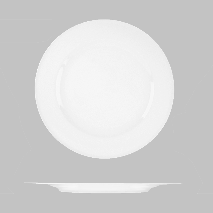 Bravura Round Wide Rim Plate - 260mm: Pack of 12
