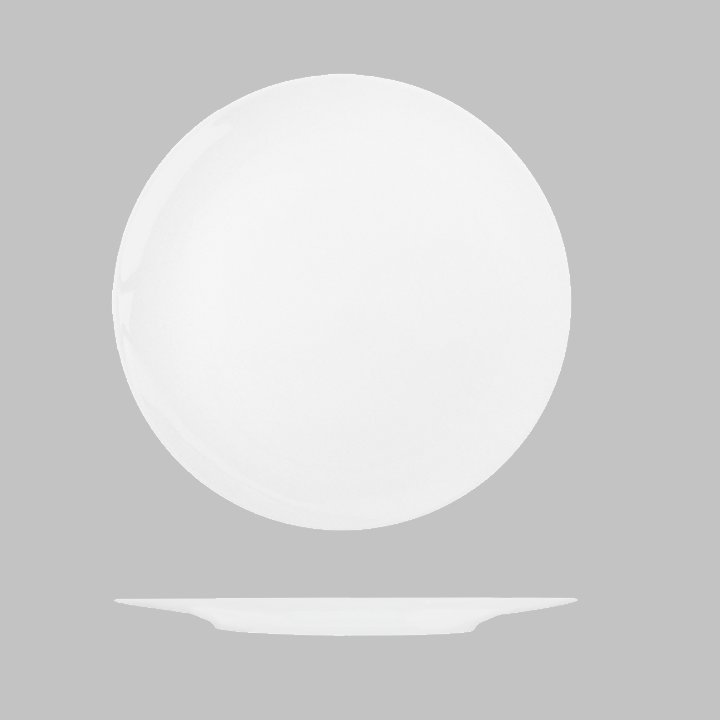 Bravura Round Flat Coupe Plate - 270mm: Pack of 12
