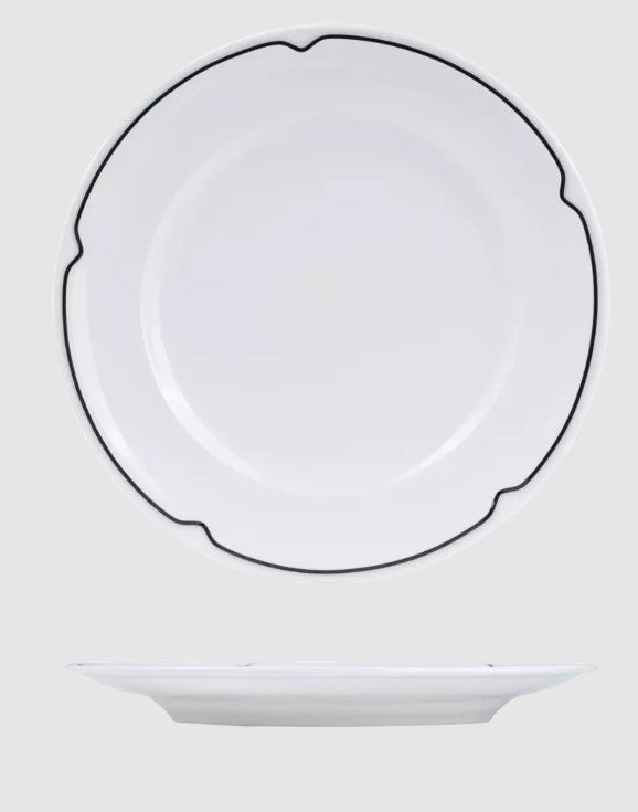 Charlotte Flat Plate 290mm -Black: Pack of 12
