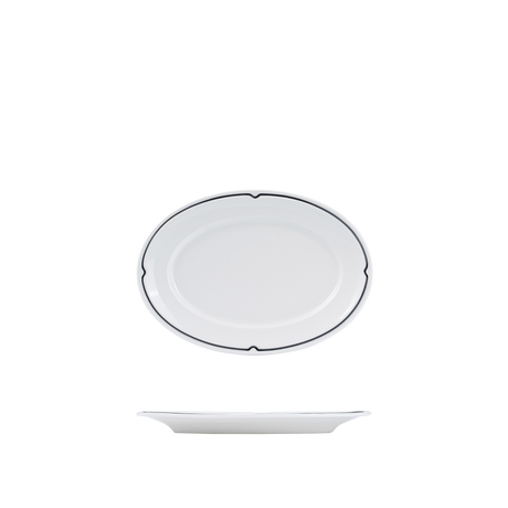 Charlotte Oval Plate Wide Rim - 220x140mm