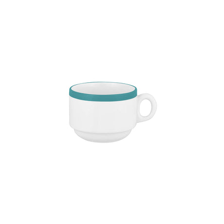 Stocked Studio Stack Tea Cup 220ml Aqua Foam Light Blue