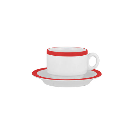 Stocked Studio Stack Tea Cup 220ml Hot Chilli Red