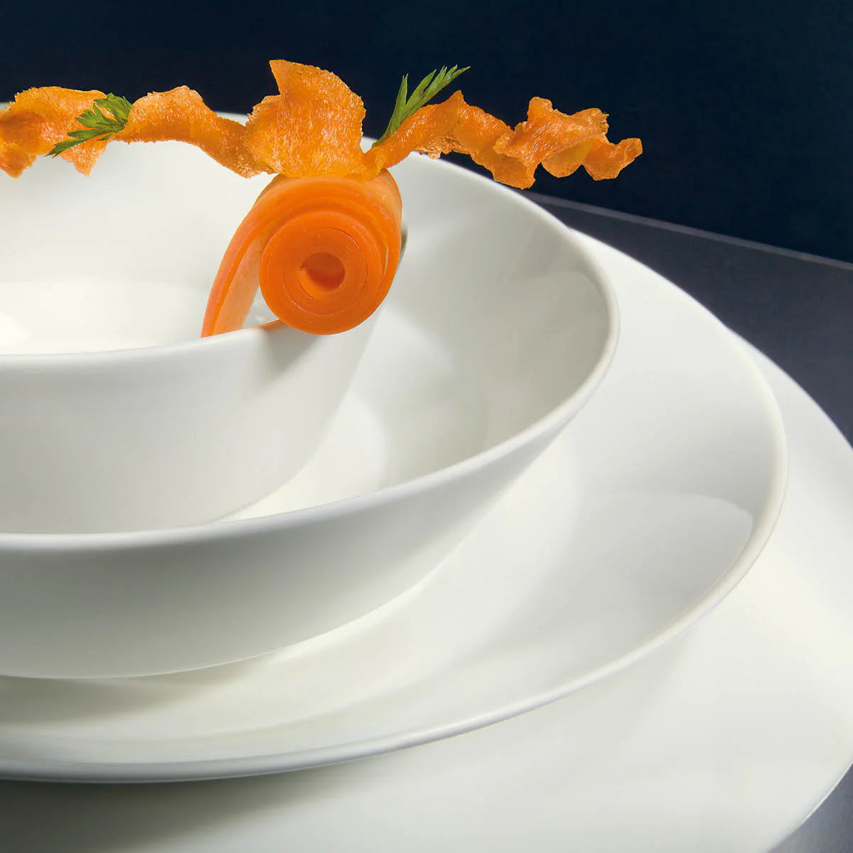 Round Plate Flat Rim - 220mm, Allure: Pack of 6