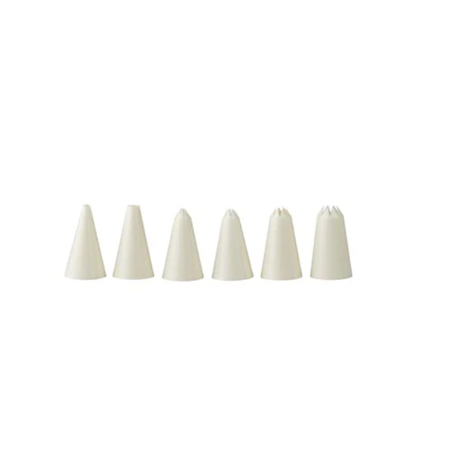 Decorating Tube Set - Plastic, 6Pcs: Pack of 1