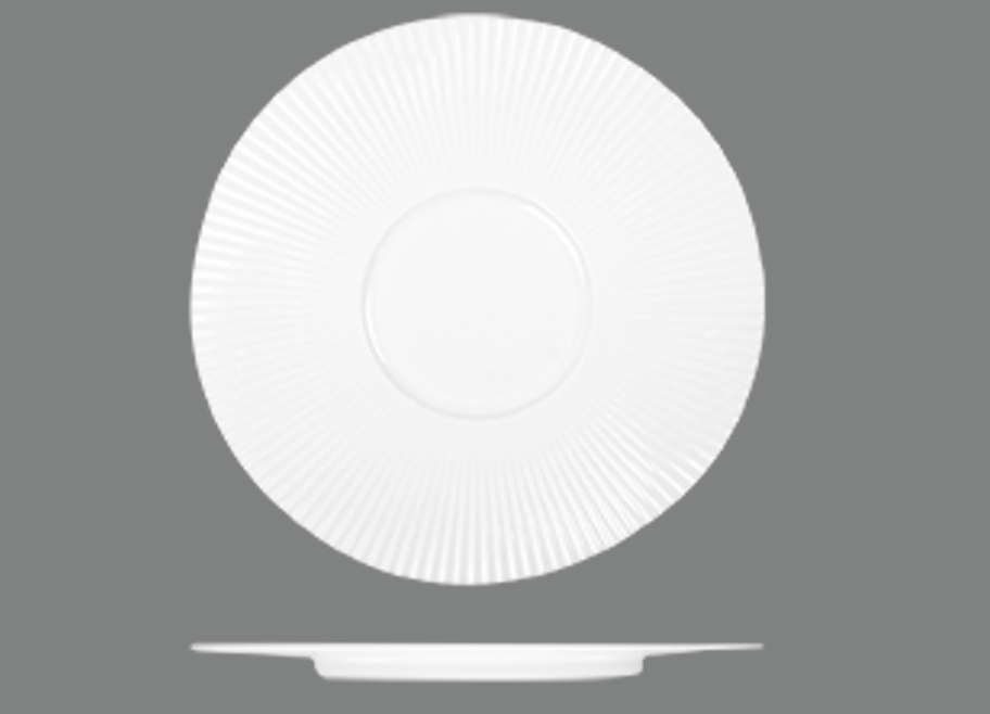 Spectra Gourmet Flat Wide Rim Plate - 290mm: Pack of 12