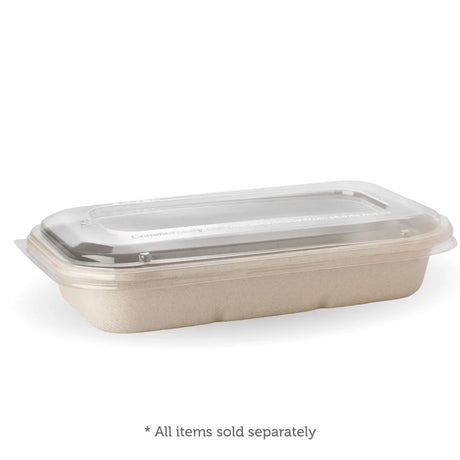 750 & 1,000ml PLA Takeaway Lid - Clear - Carton of 500 units