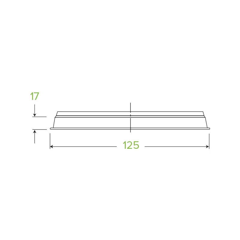 240-960ml Bowl lid - Clear - Carton of 500 units
