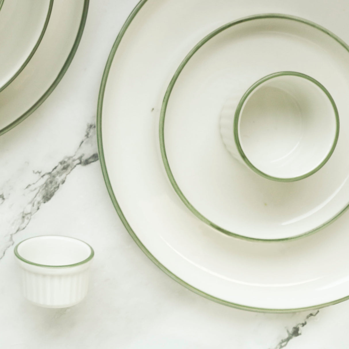 Round Bowl 120mm 47mm HHomestead Olive - Pack Of 6