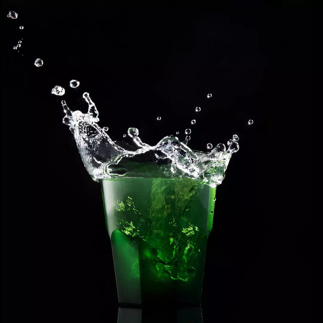 Rock Tumbler - 240ml, Green, Polycarbonate: Pack of 6