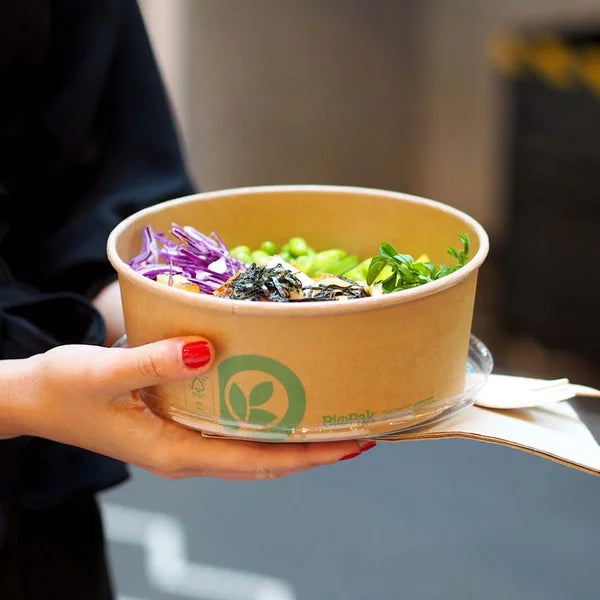 750ml Medium Bio-Bowl - Kraft- Carton of 400 units