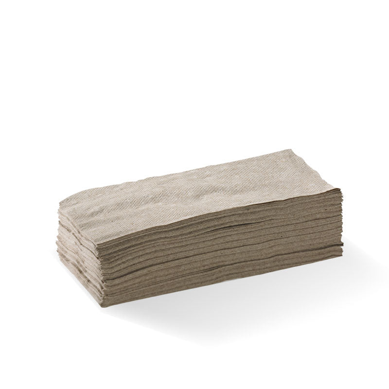 2-ply 1/8-fold lunch napkin - FSC Mix - natural: Sleeve of 100 units