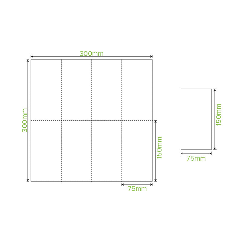 2-ply 1/8-fold lunch napkin - FSC Mix - natural: Sleeve of 100 units