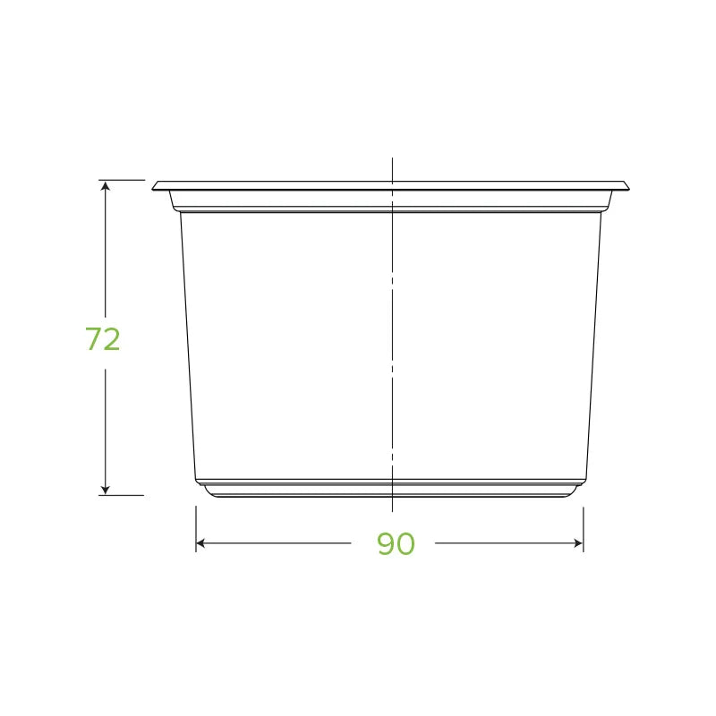 500ml Bio-bowl - Clear - Carton of 500 units