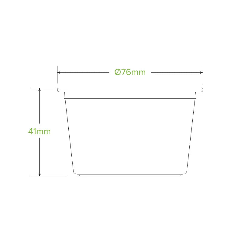 140ml Sauce Cup - Clear - Carton of 1,000 units