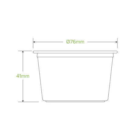 140ml Sauce Cup - Clear - Carton of 1,000 units