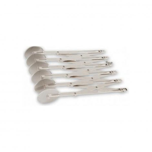 5 Wheel Dough Divider from Chef Inox. made out of Stainless Steel 18/10 and sold in boxes of 1. Hospitality quality at wholesale price with The Flying Fork!
