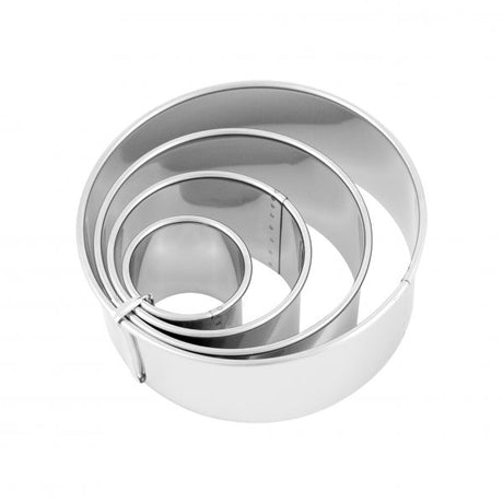 Plain Cutter Set (4pce) - 38-110mm from Chef Inox. made out of Stainless Steel and sold in boxes of 1. Hospitality quality at wholesale price with The Flying Fork!