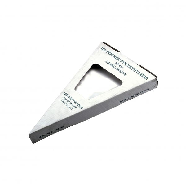 Disposable Pastry Bag (100 Pack) - 500x300mm, 85 Microns from Guery. made out of Polyethylene and sold in boxes of 1. Hospitality quality at wholesale price with The Flying Fork!
