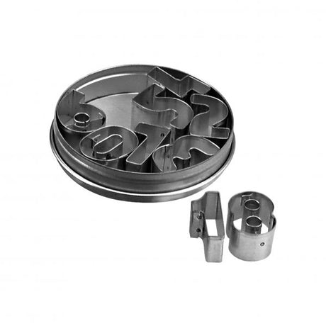 Number Cutter Set (9pce) - 35mm from Chef Inox. made out of Tin Plated and sold in boxes of 1. Hospitality quality at wholesale price with The Flying Fork!