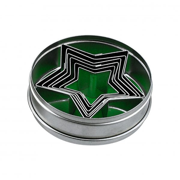Star Cutter Set (6pce) - 45-90mm from Chef Inox. made out of Tin Plated and sold in boxes of 1. Hospitality quality at wholesale price with The Flying Fork!