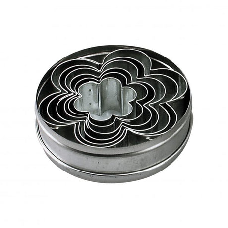 Rose Cutter Set (6pce) - 40-95mm from Chef Inox. made out of Tin Plated and sold in boxes of 1. Hospitality quality at wholesale price with The Flying Fork!