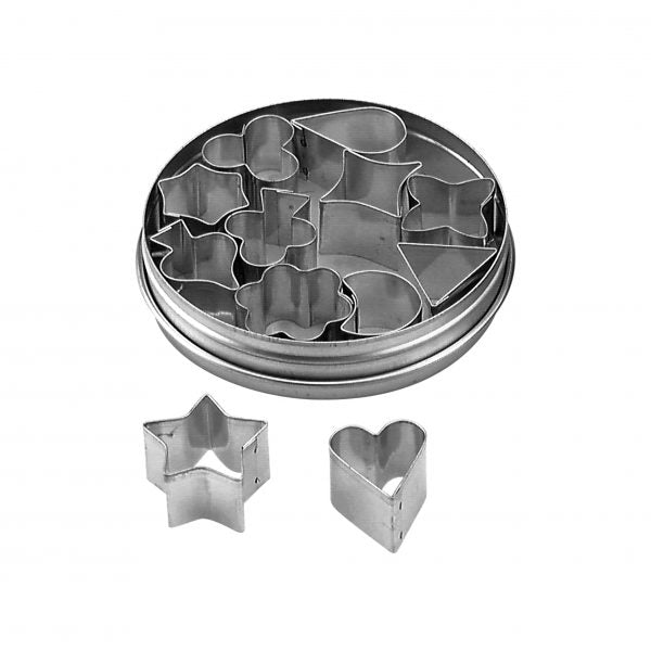 Aspic Cutter Set (12pce) - 20mm from Chef Inox. made out of Tin Plated and sold in boxes of 1. Hospitality quality at wholesale price with The Flying Fork!