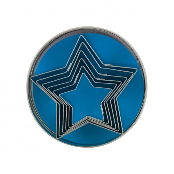 Star Cutter Set (6pce) - 18-8, 45-90mm from Chef Inox. made out of Stainless Steel and sold in boxes of 1. Hospitality quality at wholesale price with The Flying Fork!