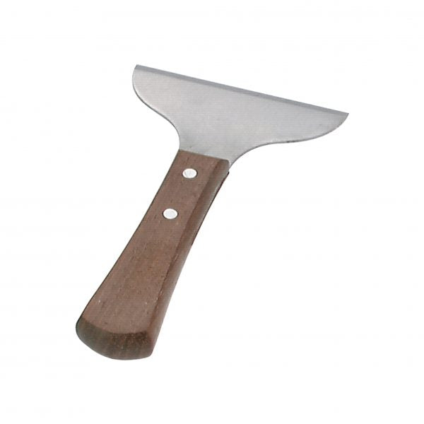 Grill Scraper With Wood Handle - 110x190mm from Chef Inox. Sold in boxes of 1. Hospitality quality at wholesale price with The Flying Fork!