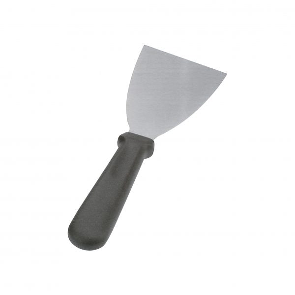 Pan Scraper - 80x115mm, Stainless Steel from Chef Inox. made out of Stainless Steel and sold in boxes of 12. Hospitality quality at wholesale price with The Flying Fork!