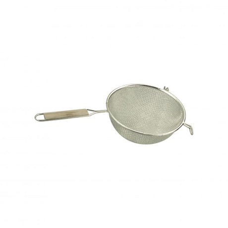 Fine Tin Mesh Strainer - with Wood Handle, 70mm from Metaltex. Fine Mesh, made out of Mesh and sold in boxes of 1. Hospitality quality at wholesale price with The Flying Fork! 