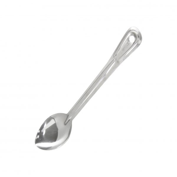 Solid Basting Spoon - 330mm from Chef Inox. Solid, made out of Stainless Steel and sold in boxes of 12. Hospitality quality at wholesale price with The Flying Fork!