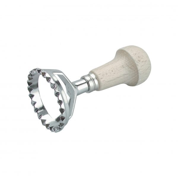 Ravioli Cutter - with Wood Handle, 60mm from Ghidini. made out of Stainless Steel and sold in boxes of 1. Hospitality quality at wholesale price with The Flying Fork!