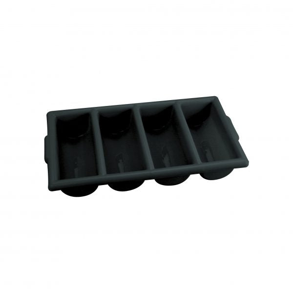 Cutlery Box With 4 Compartments - Black from Chef Inox. made out of Plastic and sold in boxes of 1. Hospitality quality at wholesale price with The Flying Fork!