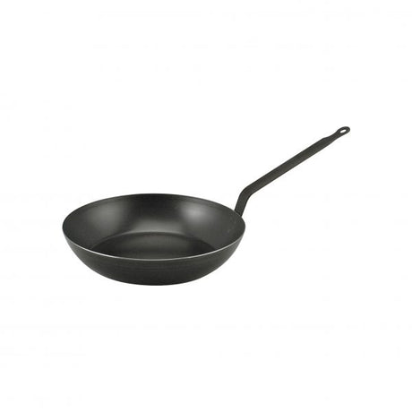 La Lyonnaise Steel Frypan - 240x50mm, Blue from Chef Inox. made out of Blue Steel and sold in boxes of 1. Hospitality quality at wholesale price with The Flying Fork!