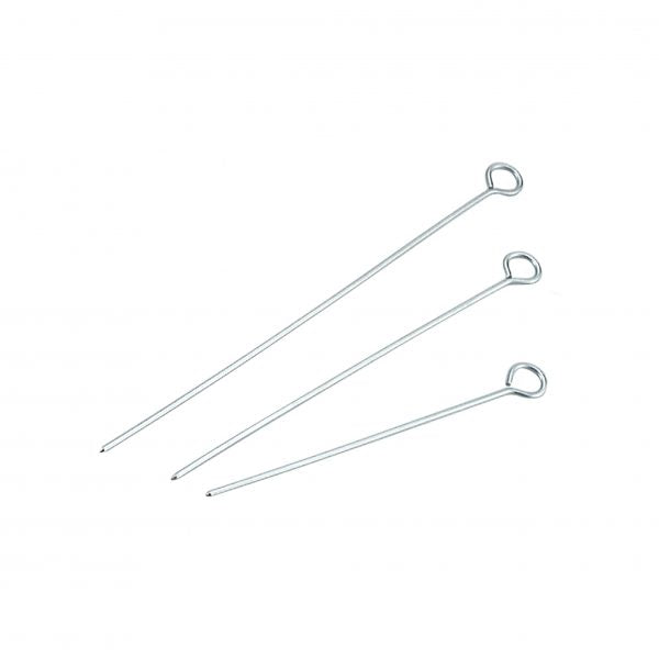 Round Skewers - 250mm from Chef Inox. made out of Stainless Steel and sold in boxes of 12. Hospitality quality at wholesale price with The Flying Fork!