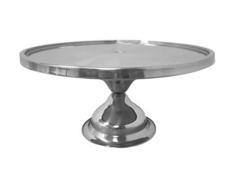 Cake Stand - 300x150mm from Chef Inox. made out of Stainless Steel and sold in boxes of 1. Hospitality quality at wholesale price with The Flying Fork!