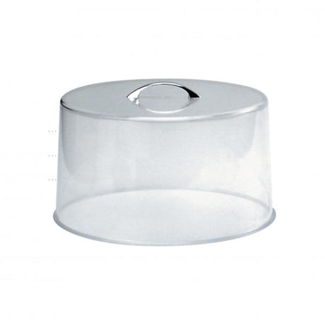Cake Cover With Chrome Handle - 300x185mm, Clear from Chef Inox. made out of Acrylic and sold in boxes of 12. Hospitality quality at wholesale price with The Flying Fork!