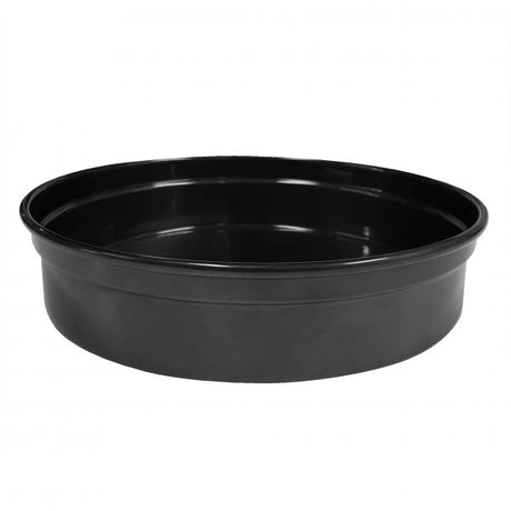 Round Bar Tray - 240x50mm, Black Aluminum from Chef Inox. made out of Anodised Aluminum and sold in boxes of 1. Hospitality quality at wholesale price with The Flying Fork!