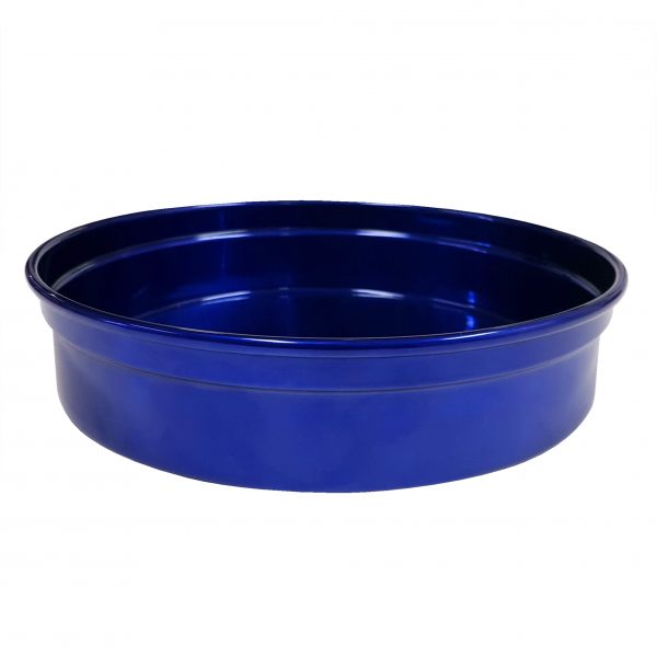 Round Bar Tray - 240x50mm, Blue Aluminum from Chef Inox. made out of Anodised Aluminum and sold in boxes of 1. Hospitality quality at wholesale price with The Flying Fork!