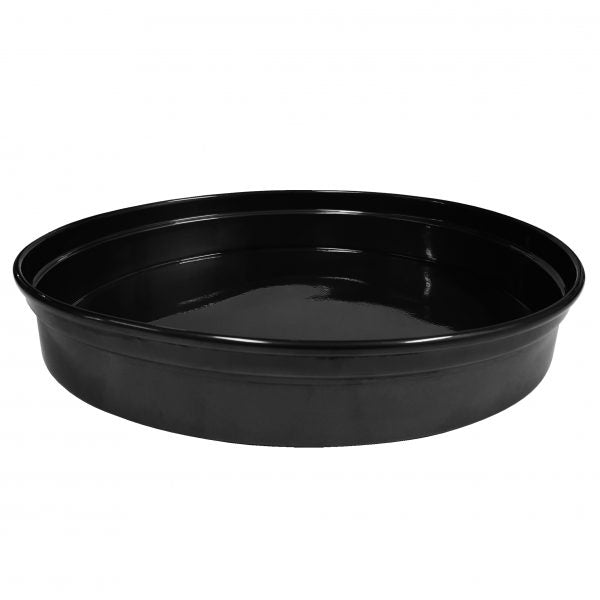 Round Bar Tray - 330x50mm, Black Aluminum from Chef Inox. made out of Anodised Aluminum and sold in boxes of 1. Hospitality quality at wholesale price with The Flying Fork!