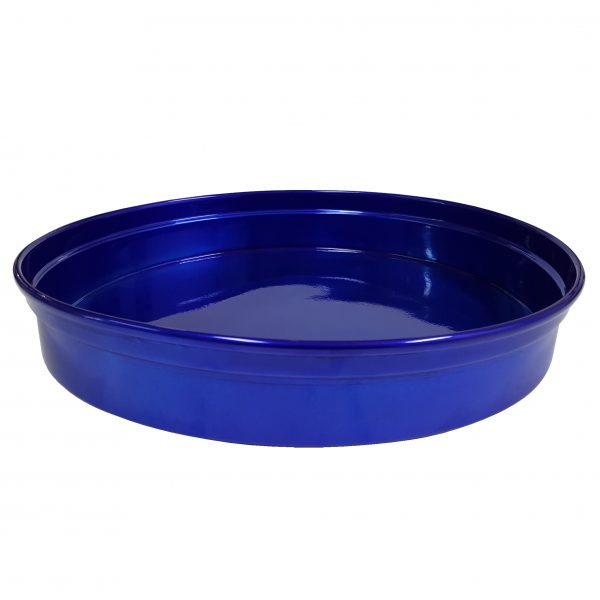 Round Bar Tray - 330x50mm, Blue Aluminum from Chef Inox. made out of Anodised Aluminum and sold in boxes of 1. Hospitality quality at wholesale price with The Flying Fork!