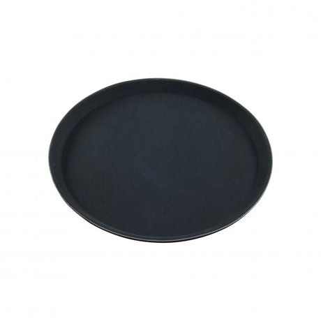 Round Tray - 400mm, Fibreglass Non Slip, Black from Chef Inox. made out of Polypropylene and sold in boxes of 1. Hospitality quality at wholesale price with The Flying Fork!
