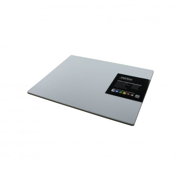 Polypropylene Cutting Board - 450x610x12mm, White from Chef Inox. made out of Polypropylene and sold in boxes of 6. Hospitality quality at wholesale price with The Flying Fork!