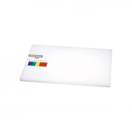 Polypropylene Cutting Board - 450x610x19mm, White from Chef Inox. made out of Polypropylene and sold in boxes of 5. Hospitality quality at wholesale price with The Flying Fork!