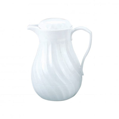 Insulated Jug - 1.2lt, Connoisserve, White from Kinox. made out of Polyurethane and sold in boxes of 1. Hospitality quality at wholesale price with The Flying Fork!