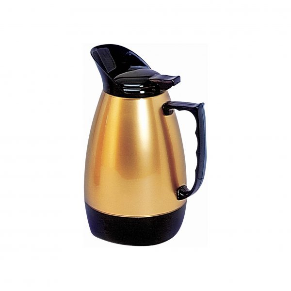 Hot N Cold Insulated Jug - 2.0lt, Black-Gold from Kinox. made out of Polyurethane and sold in boxes of 1. Hospitality quality at wholesale price with The Flying Fork!