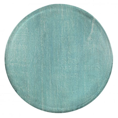 Round Serving Board - 300x15mm, Mangowood, Aqua from Chef Inox. made out of Mangowood and sold in boxes of 1. Hospitality quality at wholesale price with The Flying Fork!