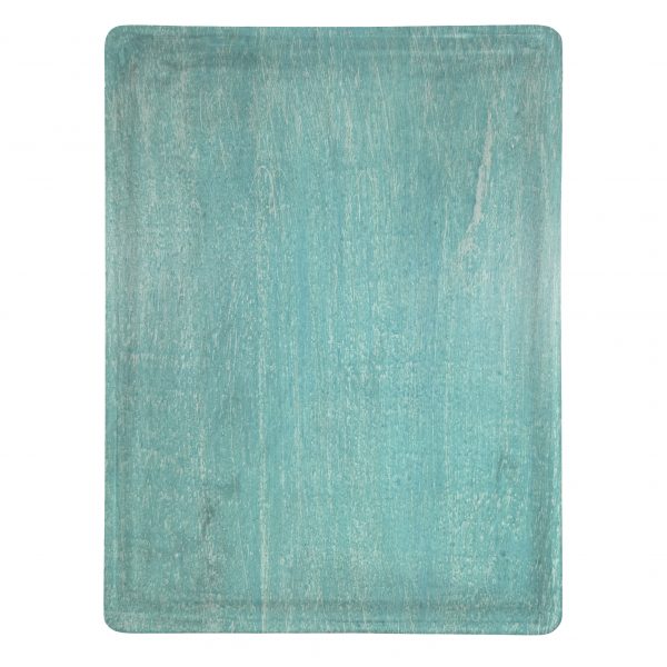 Rectangle Serving Board With Handle - 360x180x15mm, Mangowood, Aqua from Chef Inox. made out of Mangowood and sold in boxes of 1. Hospitality quality at wholesale price with The Flying Fork!
